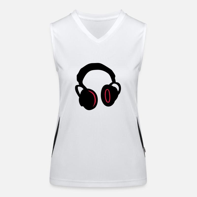 Kopfhörer - Headphones Funktionelles Kontrast-Tank Top für Frauen