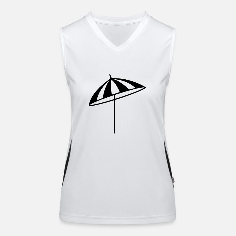 Schirm - Strand Funktionelles Kontrast-Tank Top für Frauen