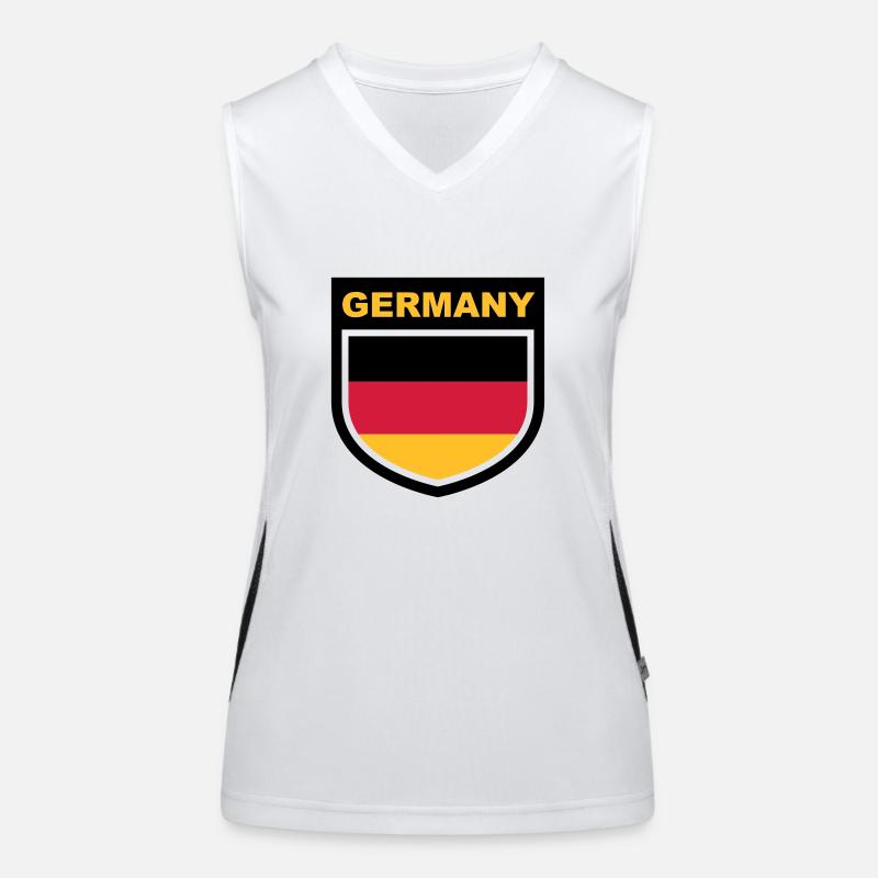 germany_emblem Débardeur respirant contrasté Femme