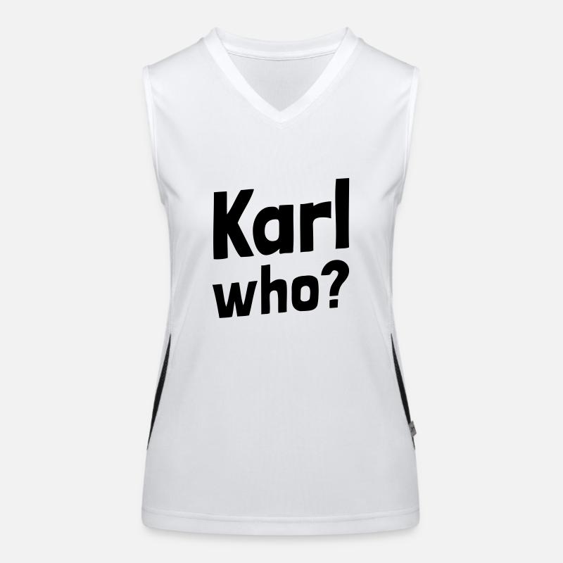 Karl who? (1a) Funktionelles Kontrast-Tank Top für Frauen