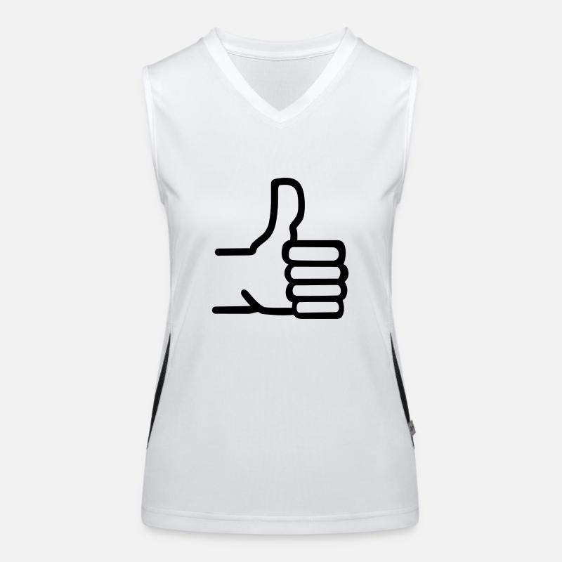 Daumen hoch Funktionelles Kontrast-Tank Top für Frauen