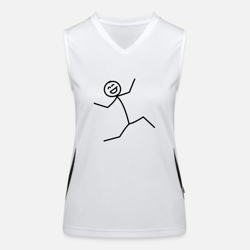 Happy Jumper Funktionelles Kontrast-Tank Top für Frauen