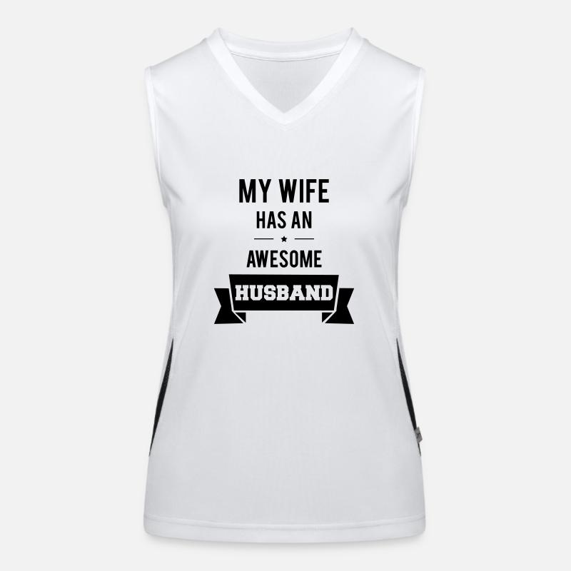 Awesome Husband Funktionelles Kontrast-Tank Top für Frauen