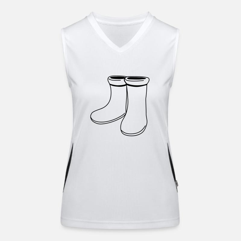 gummistiefel Funktionelles Kontrast-Tank Top für Frauen