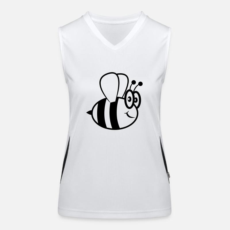 Abeille drôle mignon Débardeur respirant contrasté Femme