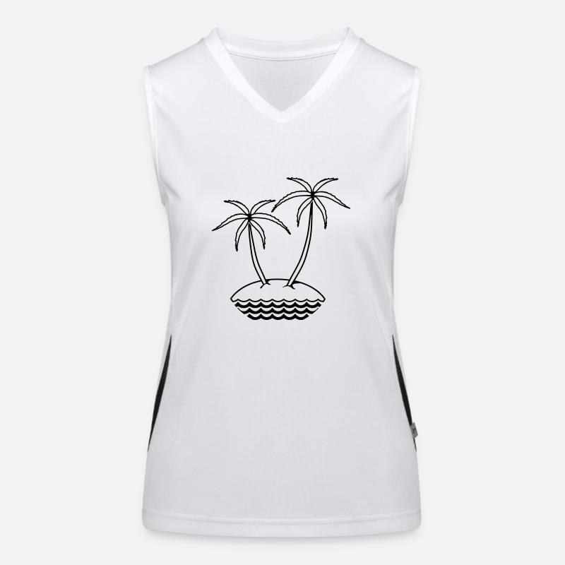 île Débardeur respirant contrasté Femme