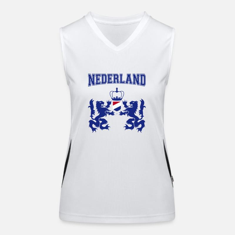Netherlands blue Women's Functional Contrast Tank Top