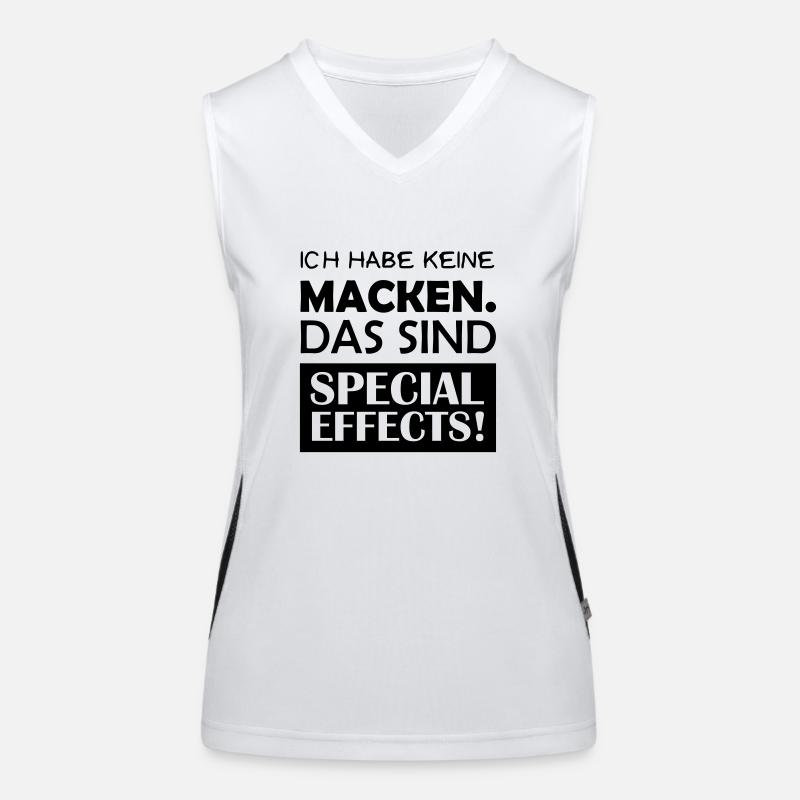 keine_macken_special_effects Funktionelles Kontrast-Tank Top für Frauen
