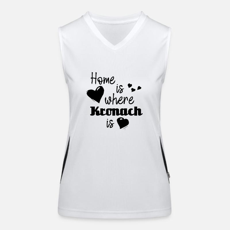 Zuhause in Kronach - Home is where Kronach is Funktionelles Kontrast-Tank Top für Frauen