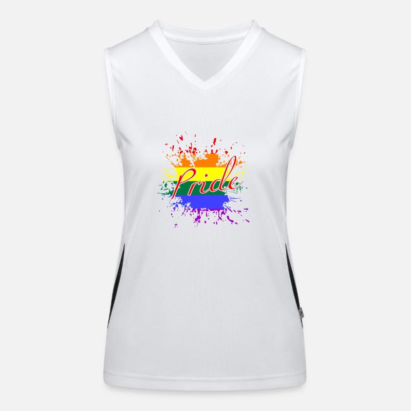 LGBTQ Pride Funktionelles Kontrast-Tank Top für Frauen