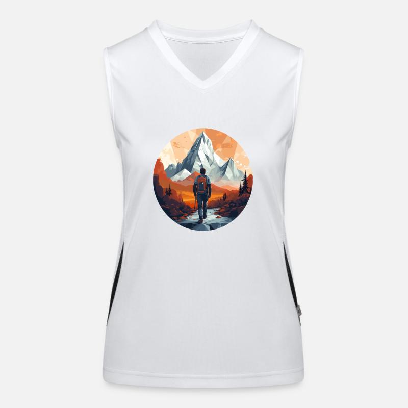 Mountain Funktionelles Kontrast-Tank Top für Frauen