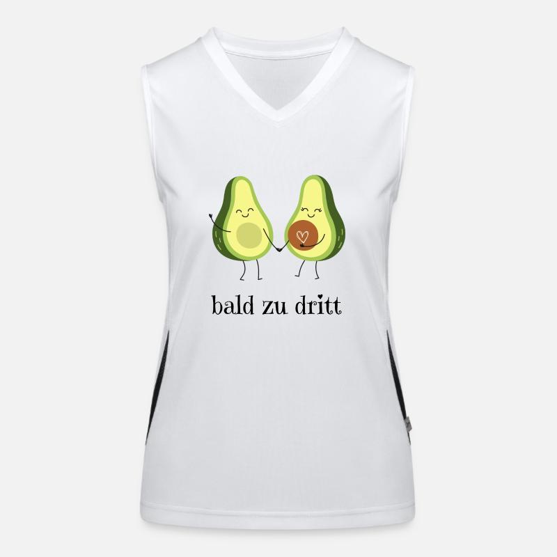 bald zu dritt Funktionelles Kontrast-Tank Top für Frauen