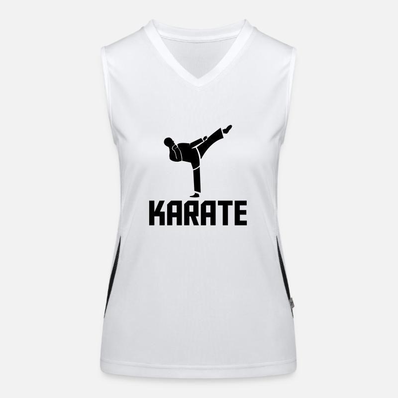 karate Funktionelles Kontrast-Tank Top für Frauen