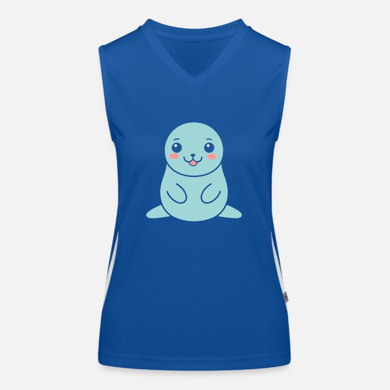 Seelöwe Funktionelles Kontrast-Tank Top für Frauen