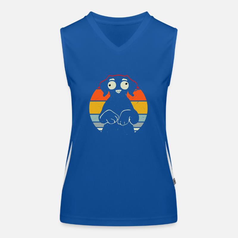 Crazy Labrador Women's Functional Contrast Tank Top