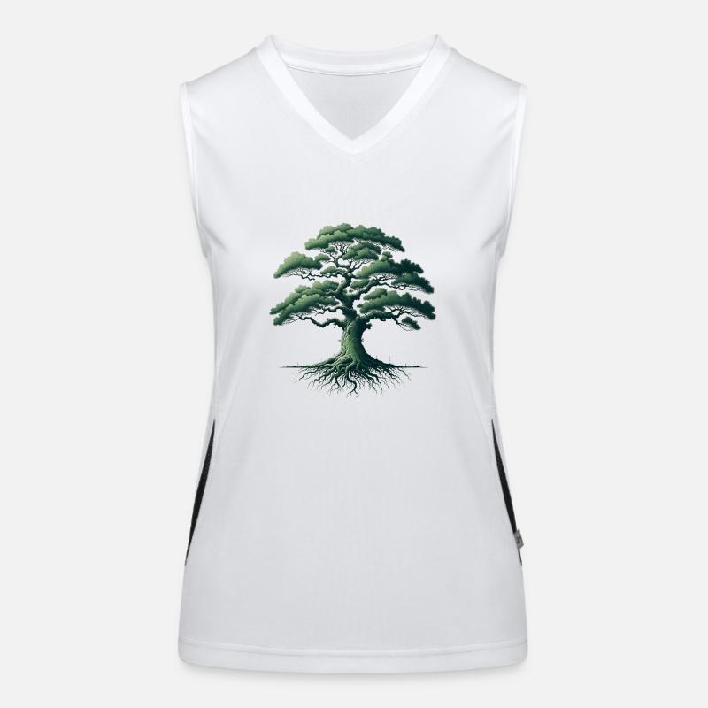 Baum Funktionelles Kontrast-Tank Top für Frauen