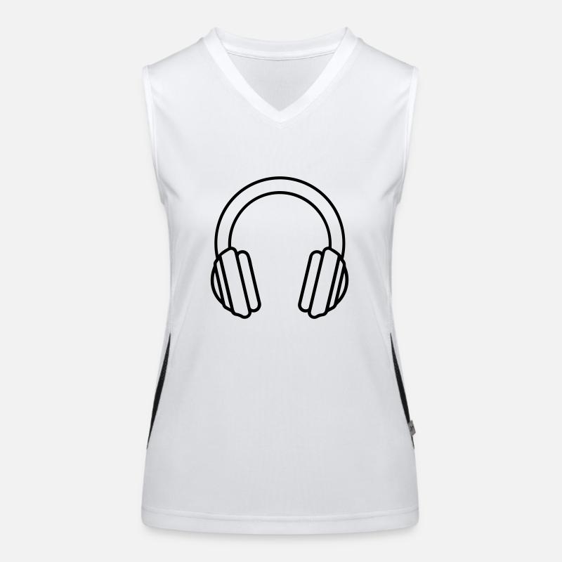 casque audio gaming Débardeur respirant contrasté Femme