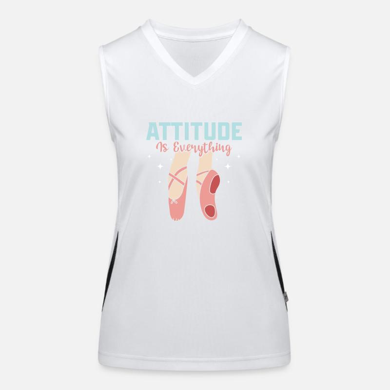 Attitude Is Everything Ballet Dancing Women's Functional Contrast Tank Top