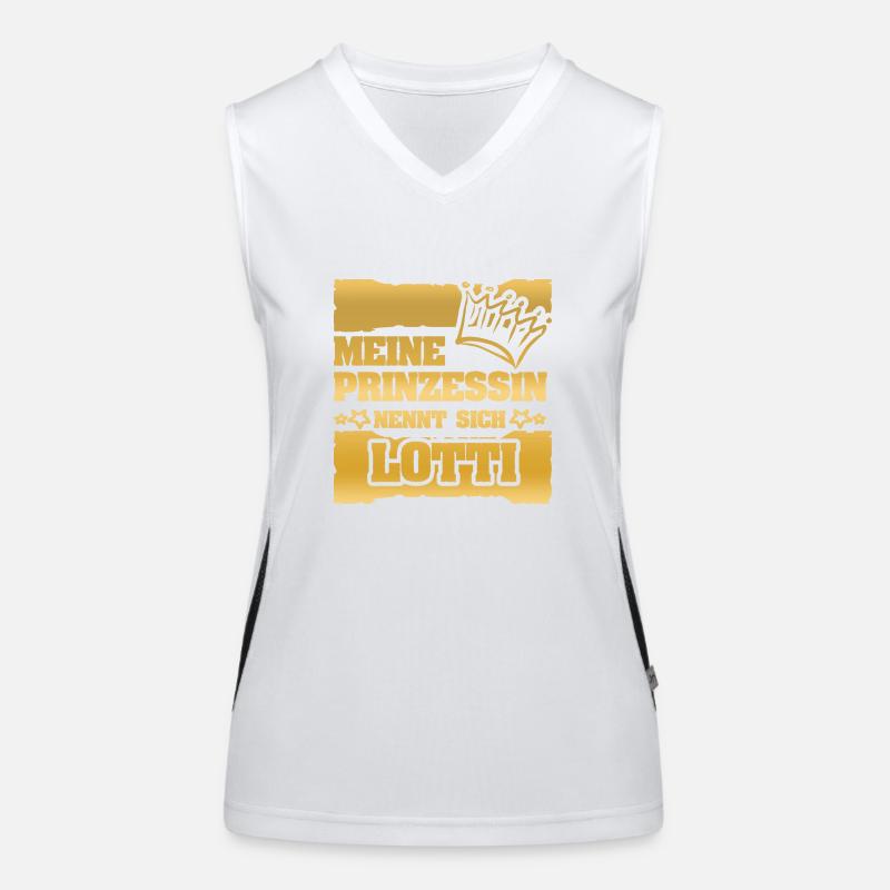 Mädchenname Lotti Funktionelles Kontrast-Tank Top für Frauen