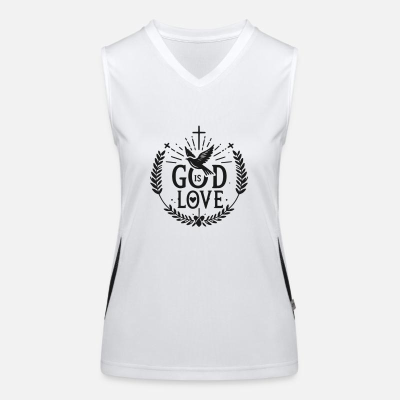 God is Love Women's Functional Contrast Tank Top