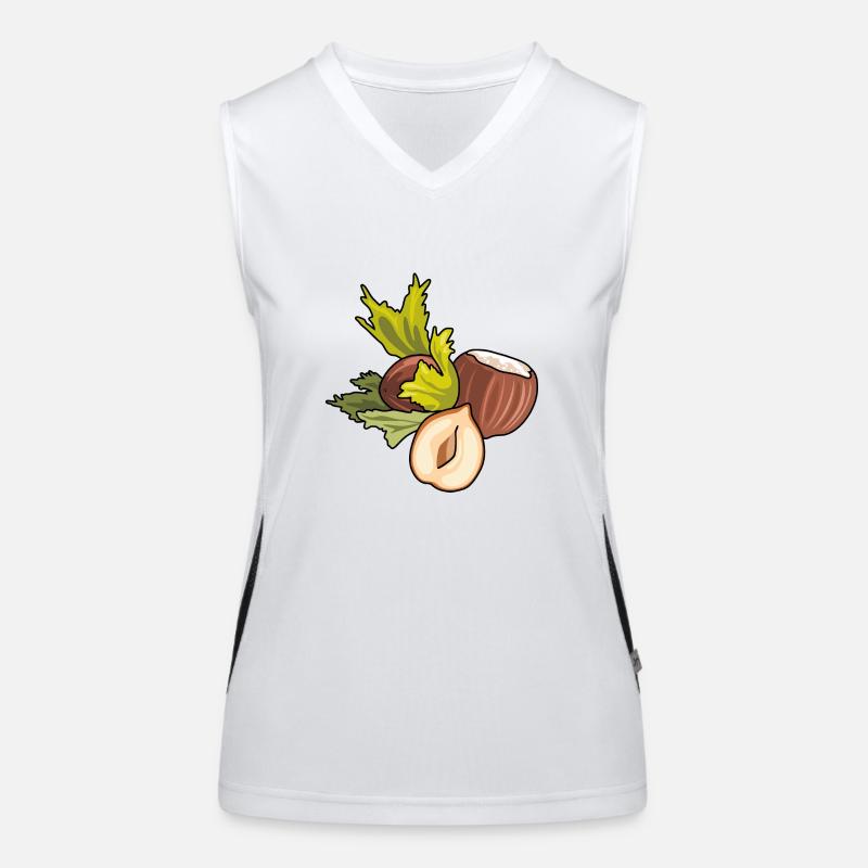 Haselnuss Funktionelles Kontrast-Tank Top für Frauen