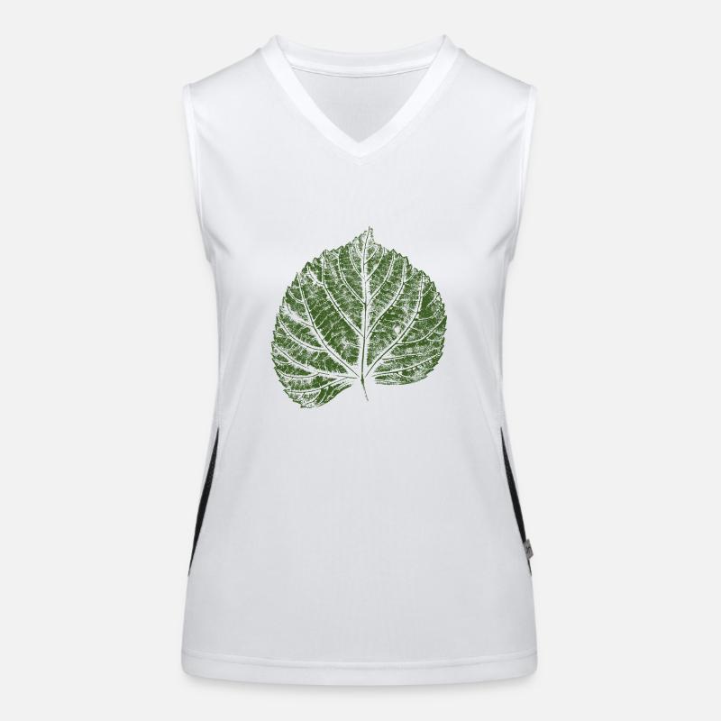 Linden leaf / lime leaf - NATURE & FOREST Women's Functional Contrast Tank Top