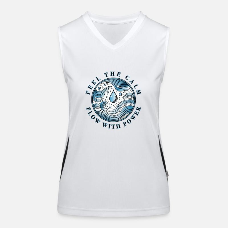 FEEL THE CALL Front Print Funktionelles Kontrast-Tank Top für Frauen