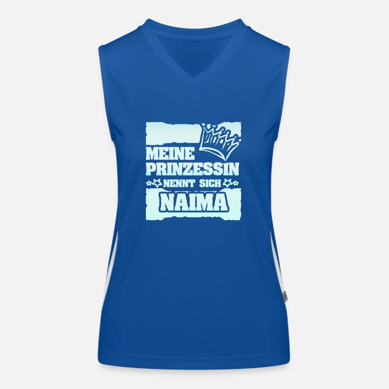 Maedchenname Naima Funktionelles Kontrast-Tank Top für Frauen