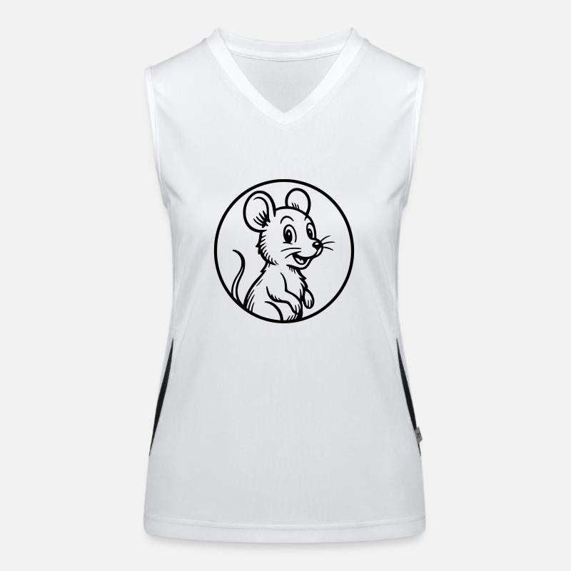 Maus Funktionelles Kontrast-Tank Top für Frauen
