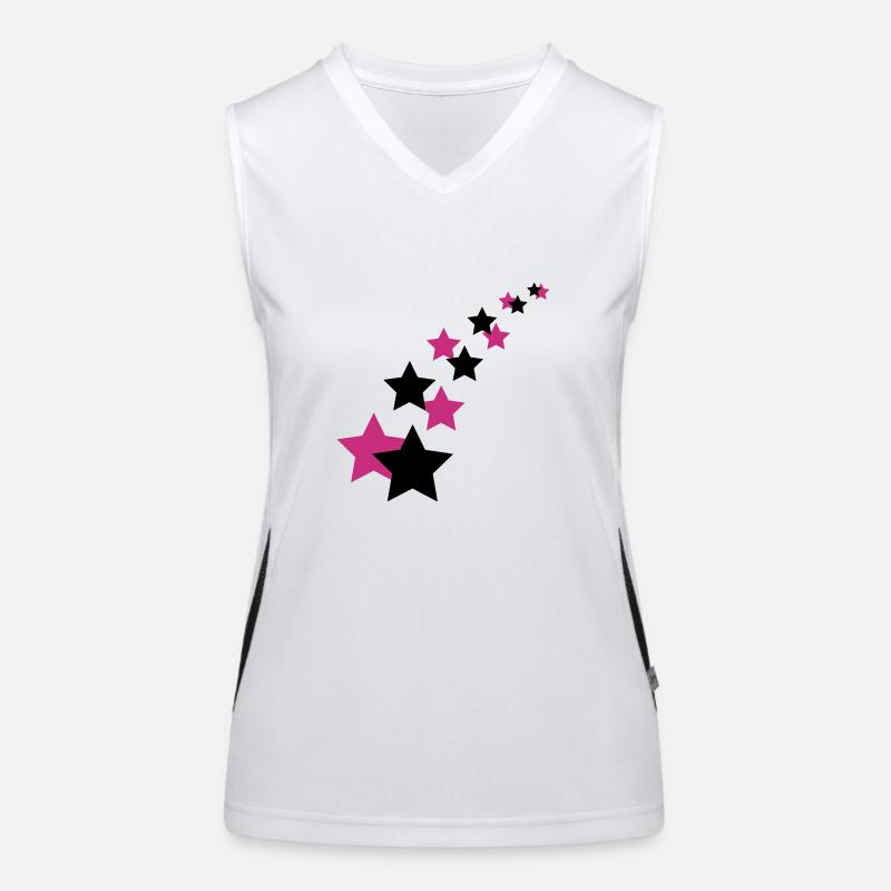 Sterne Funktionelles Kontrast-Tank Top für Frauen