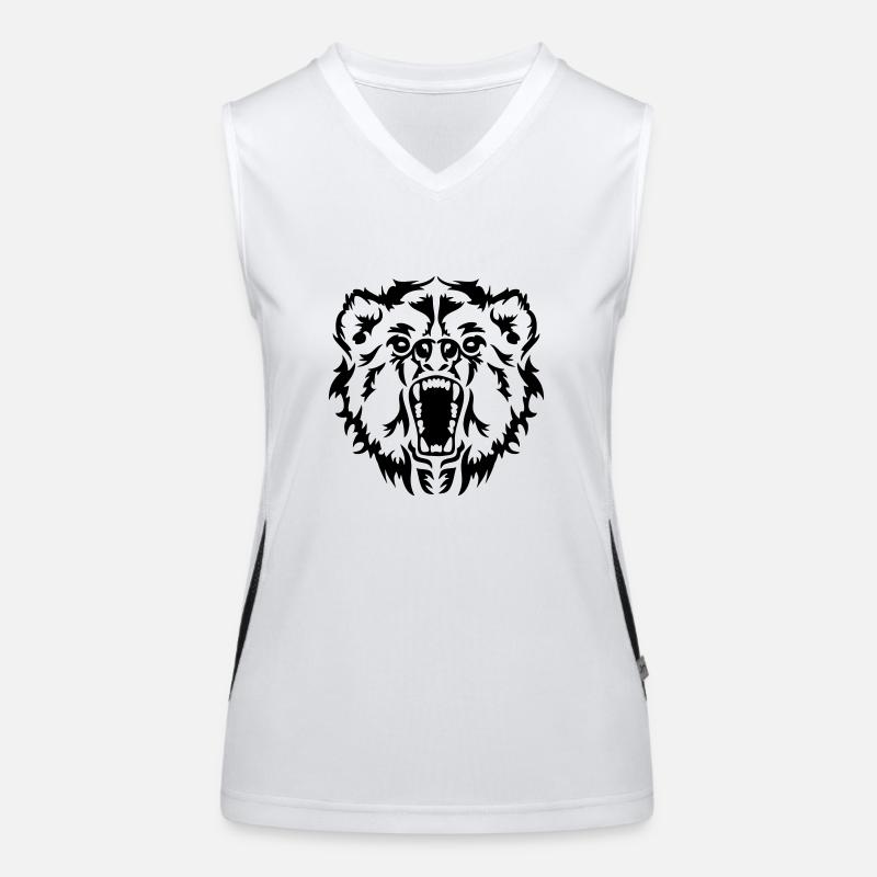 Bär Funktionelles Kontrast-Tank Top für Frauen