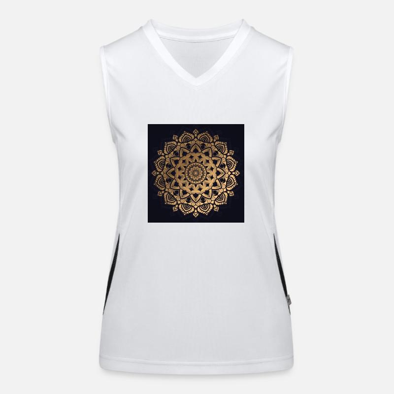 Mandala Funktionelles Kontrast-Tank Top für Frauen