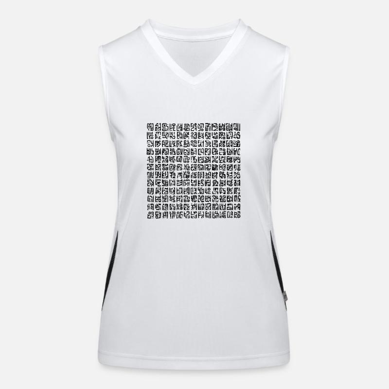 Glyphs Funktionelles Kontrast-Tank Top für Frauen