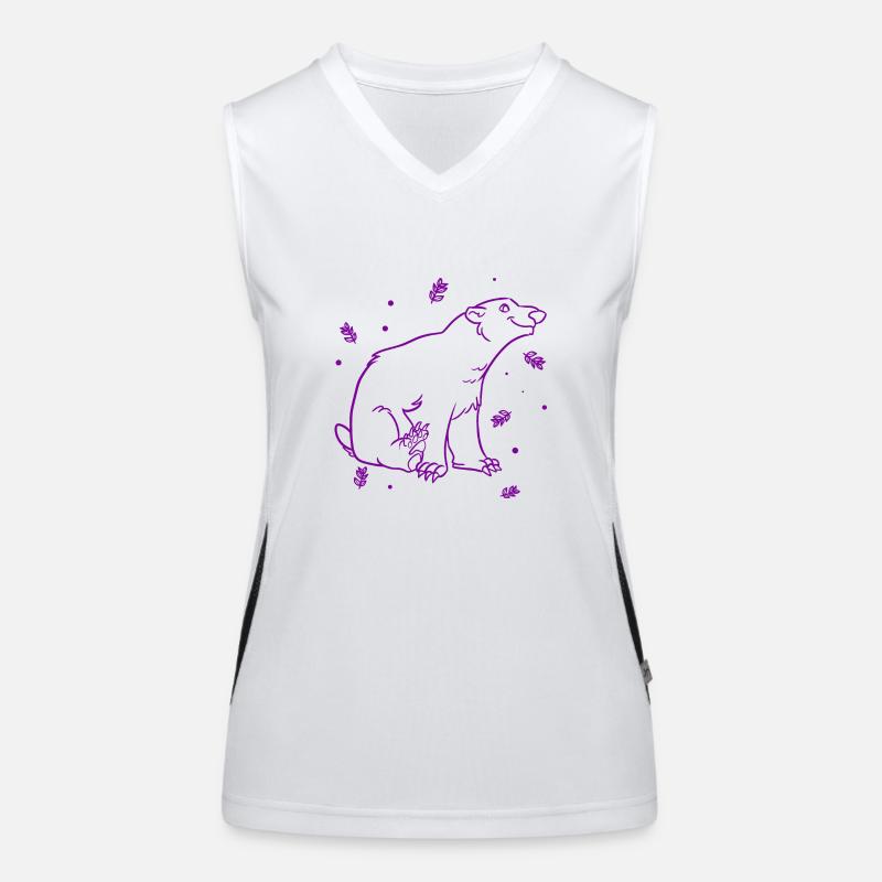 Eisbär Funktionelles Kontrast-Tank Top für Frauen