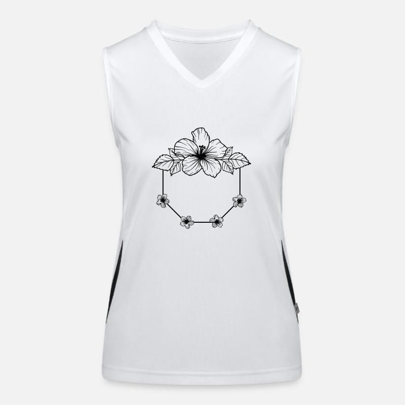 Hibiscus Boho Flower 2 Women's Functional Contrast Tank Top