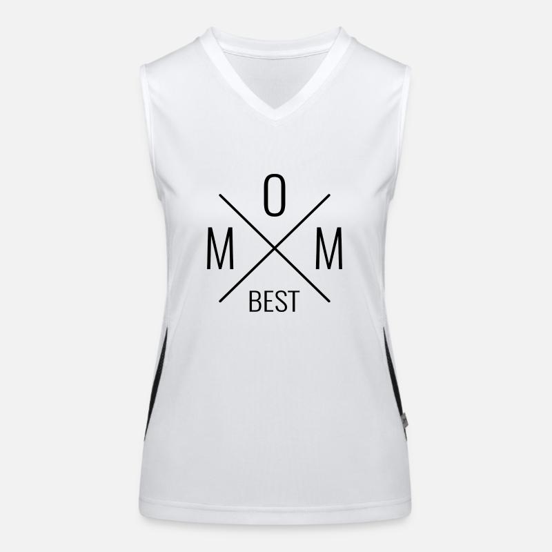 Best Mom Muttertag Ehefrau Mutter Funktionelles Kontrast-Tank Top für Frauen
