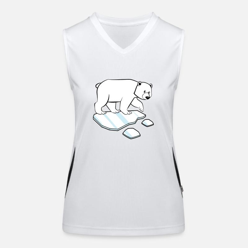 Eisbader Eisbär Winterschwimmen artic polar Winter Funktionelles Kontrast-Tank Top für Frauen
