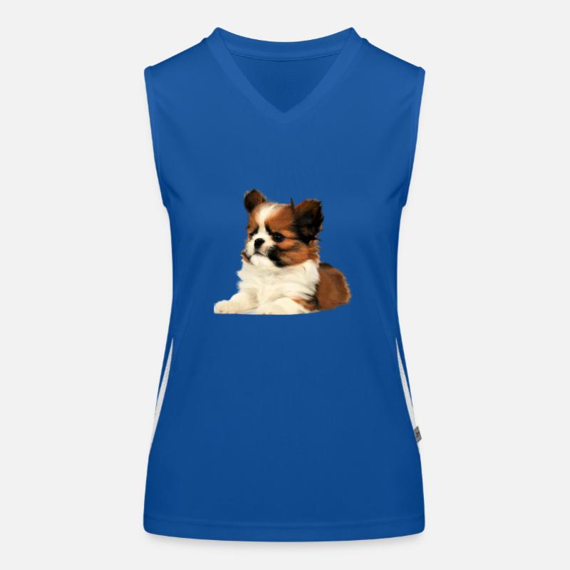 Chiot mignon Débardeur respirant contrasté Femme