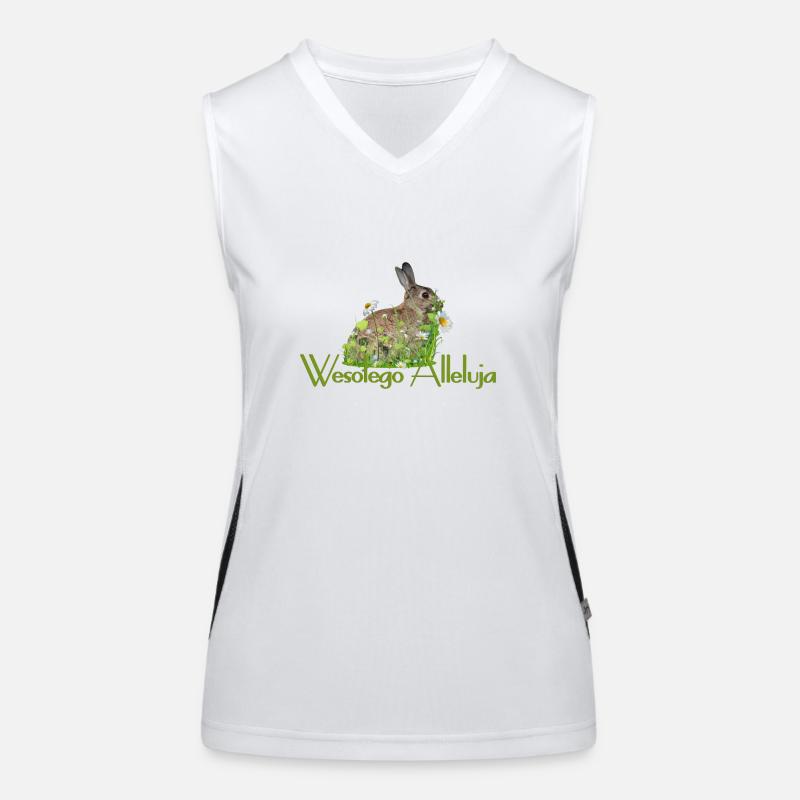 Frohe Ostern Funktionelles Kontrast-Tank Top für Frauen