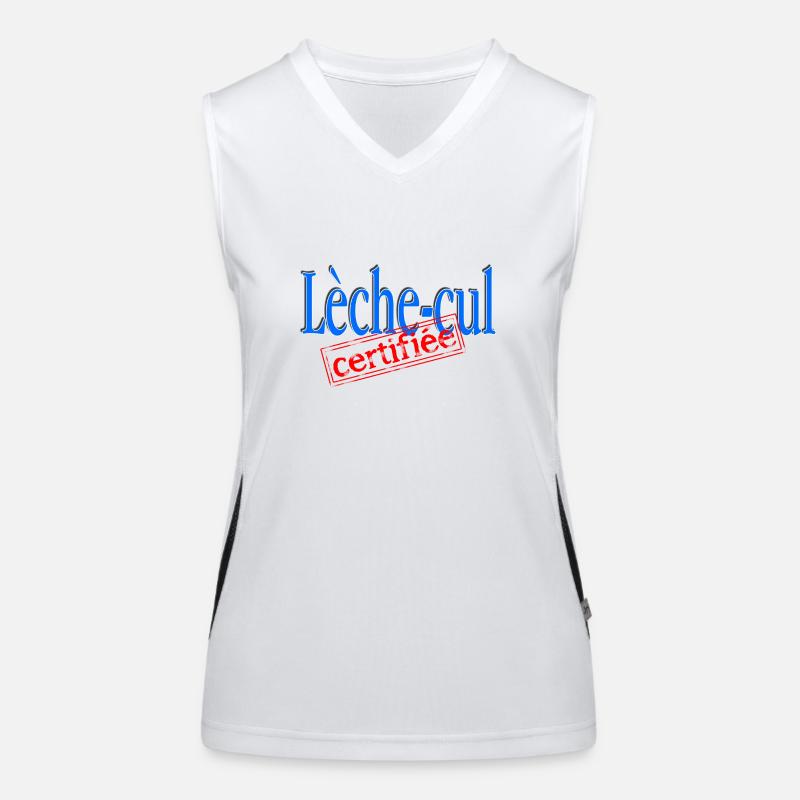 Lèche-cul certifiée Débardeur respirant contrasté Femme
