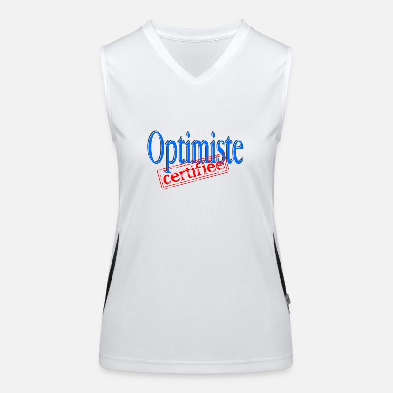 Optimiste certifiée Débardeur respirant contrasté Femme