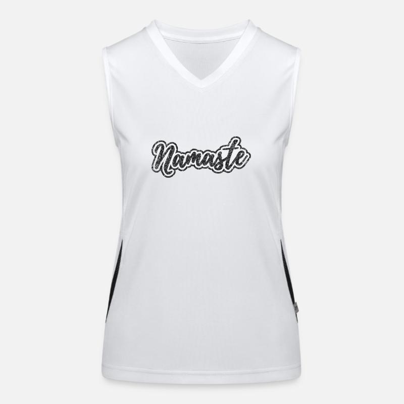 Namaste Noir (Vieilli) Débardeur respirant contrasté Femme