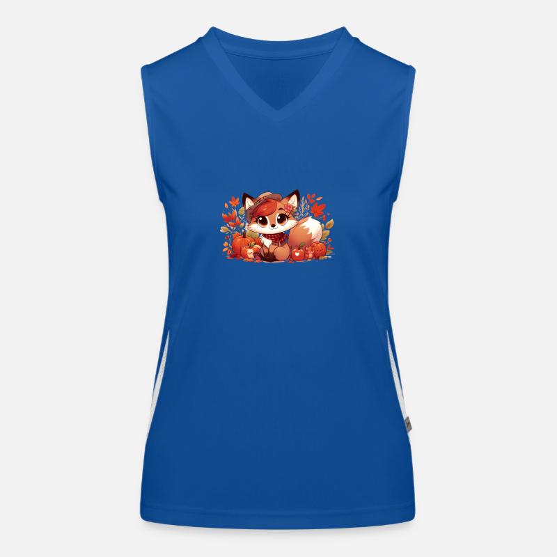 Fuchs Herbst 5 Funktionelles Kontrast-Tank Top für Frauen