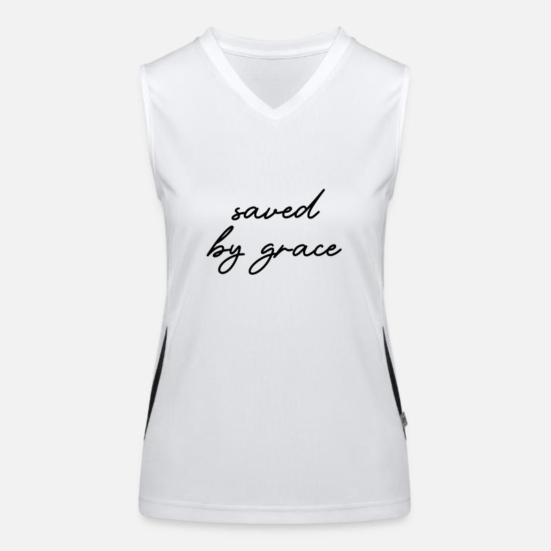 saved by grace Funktionelles Kontrast-Tank Top für Frauen