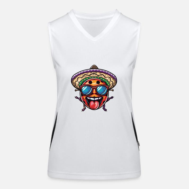 Marienkäfer Sombrero Funktionelles Kontrast-Tank Top für Frauen