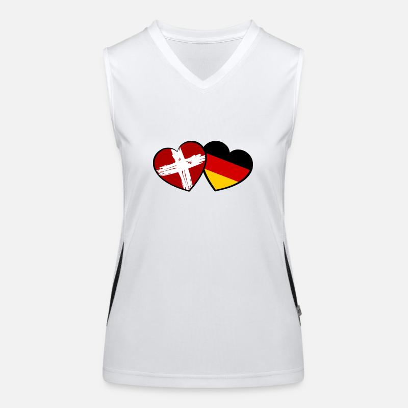 Die Schweizer Deutsche Liebe Funktionelles Kontrast-Tank Top für Frauen