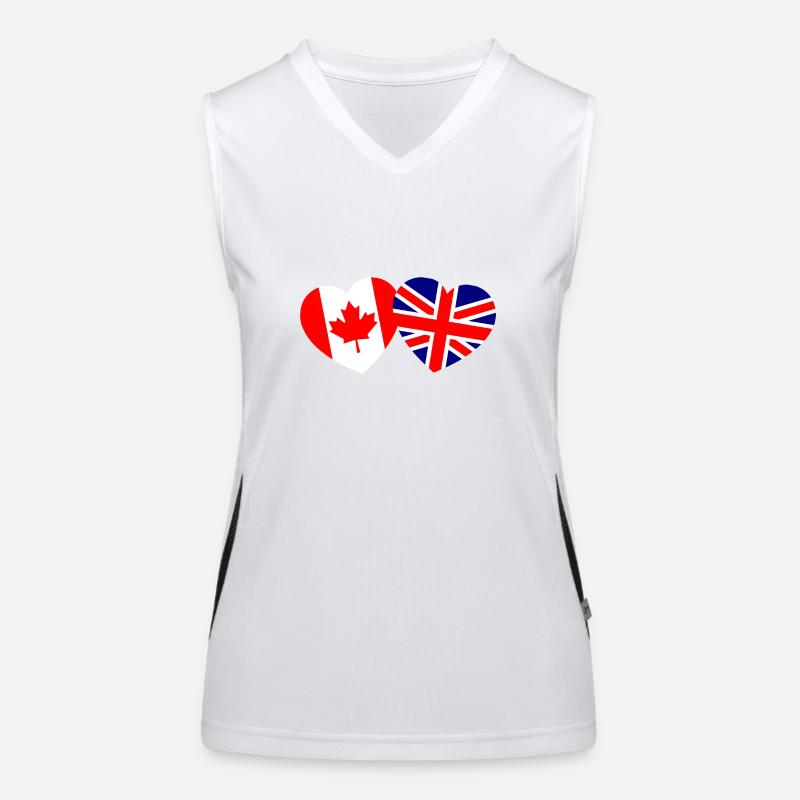 British-Canadian Love Women's Functional Contrast Tank Top