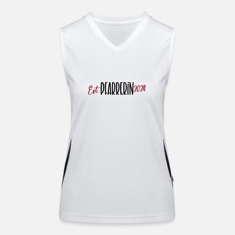 Pfarrerin 2024 Dankeschön Beruf Gemeinde Kirche Funktionelles Kontrast-Tank Top für Frauen