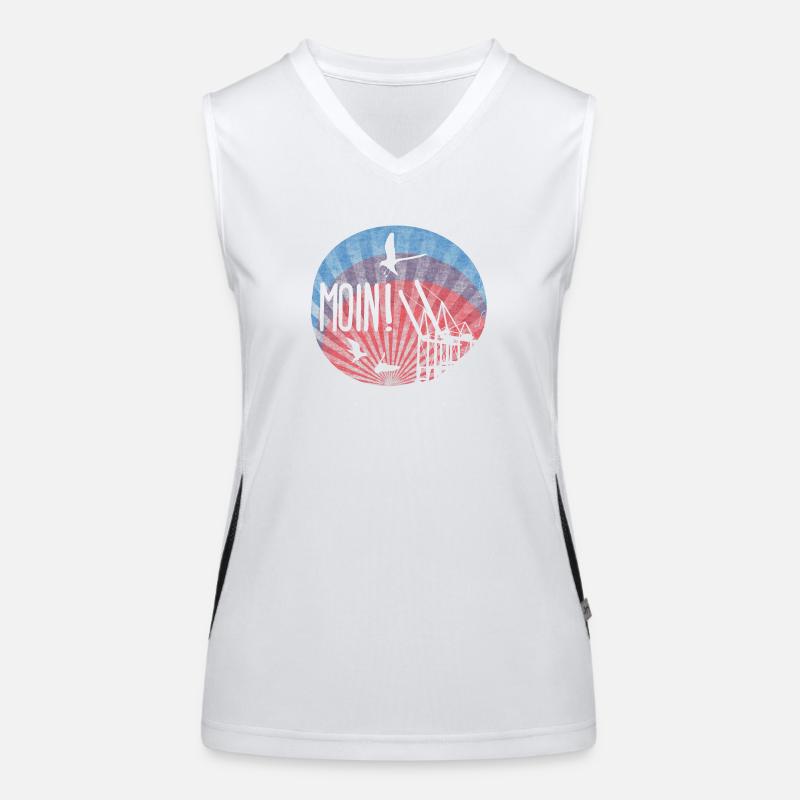 Moin! Ver. 2 Funktionelles Kontrast-Tank Top für Frauen
