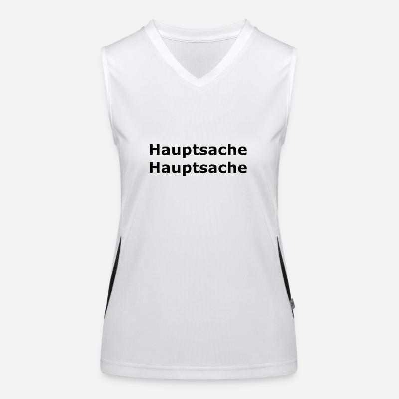 main thing main thing 2 black Women's Functional Contrast Tank Top